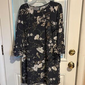 Old Navy Blue Floral Dress Size M